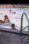in the water
