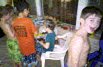 checking out the loot